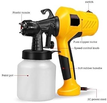  Paint Sprayer Paint Spray Gun for Painting Cars Wood Furniture Wall - 400W Portable