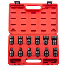 12 corner socket set 16 pcs with storage case