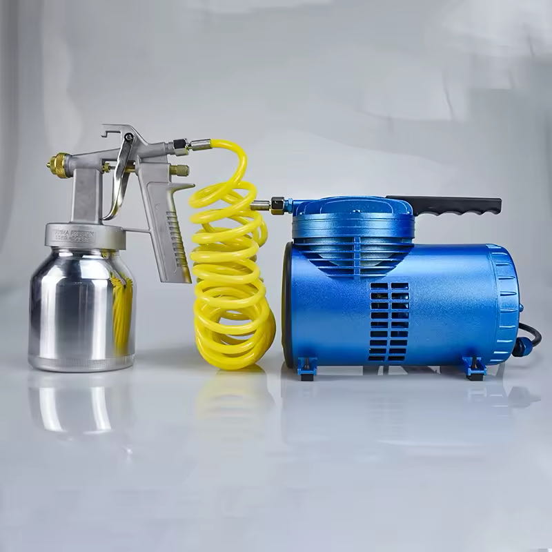 Mini Touch Up Spray Gun with Mini Compressor 1